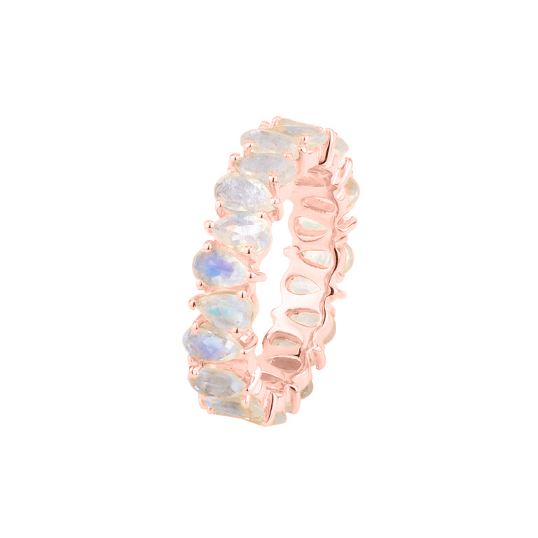 Ring AYAT mit Mondstein 3X5mm