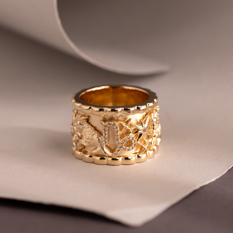 Moving Ring STERNZEICHEN alle 12 – by Olga Ribler