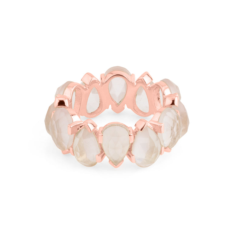Ring CASSIOPHEYA ROSECUT Rosenquarz