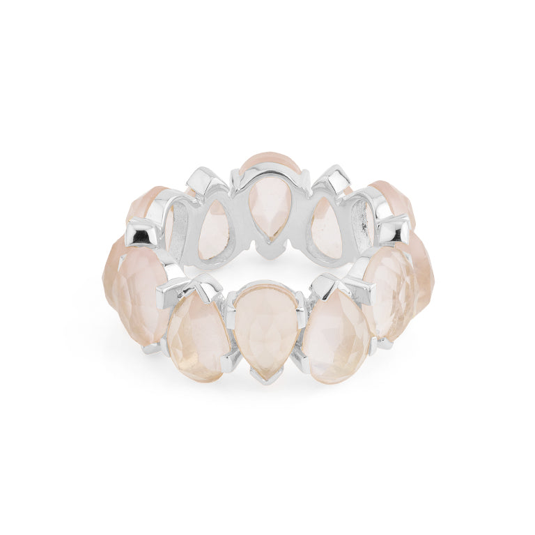 Ring CASSIOPHEYA ROSECUT Rosenquarz