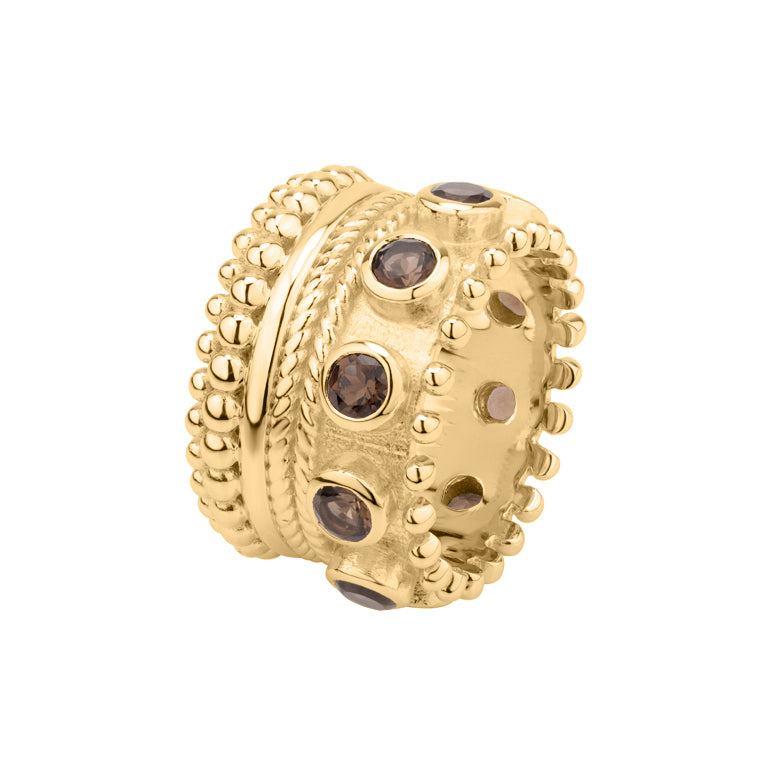 Ring MEGANE Silber mit Rauchquarz