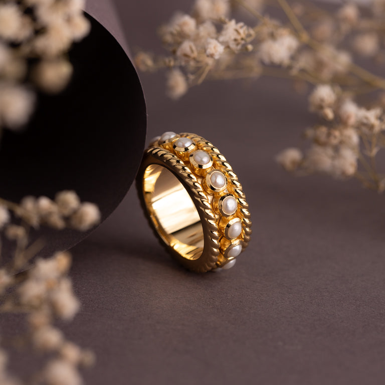 Moving Ring TWIST Perlen