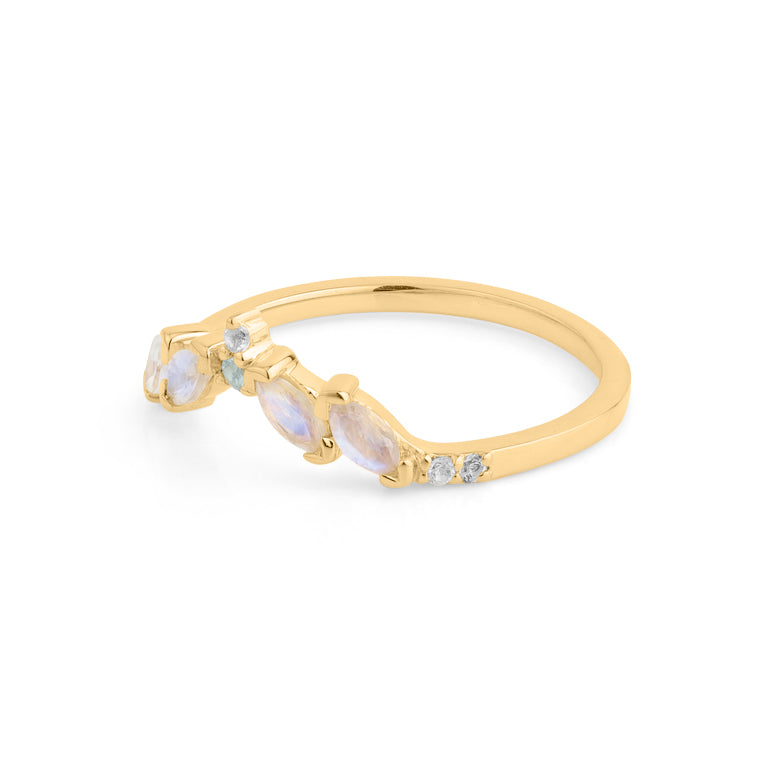 Ring TALVIS Mondstein Silber