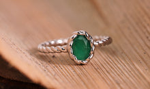 Ring TWIST Smaragd 5X7mm