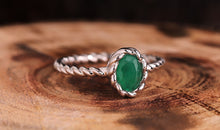 Ring TWIST Smaragd 5X7mm