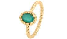 Ring TWIST Smaragd 5X7mm