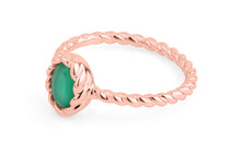 Ring TWIST Smaragd 5X7mm
