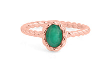 Ring TWIST Smaragd 5X7mm