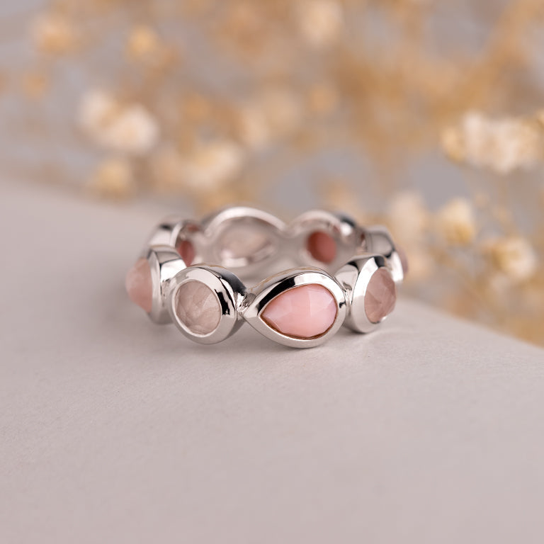 Ring LEILA Rosenquarz