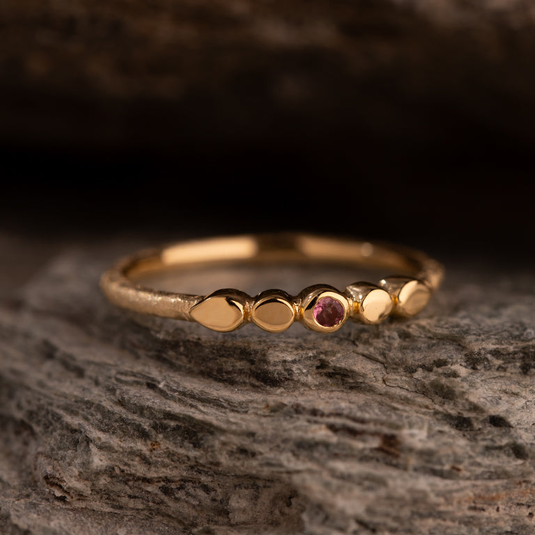 Ring ROSELLA mit rosa Turmalin 2 mm