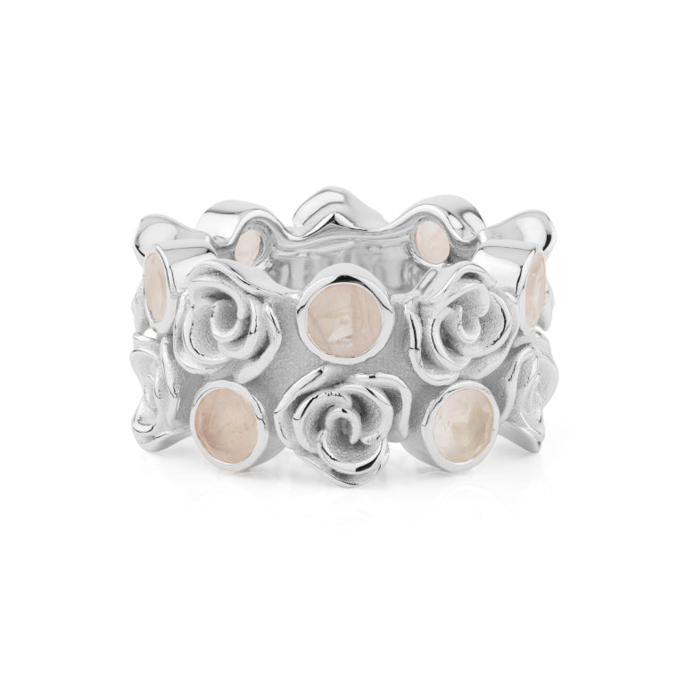 Ring WARUD mit Rosenquarz