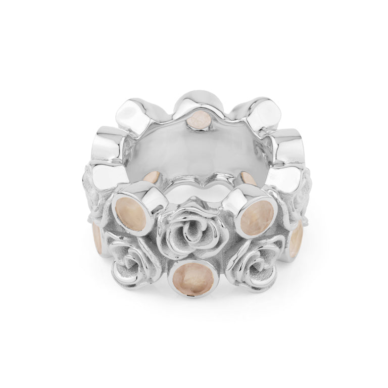 Ring WARUD mit Rosenquarz