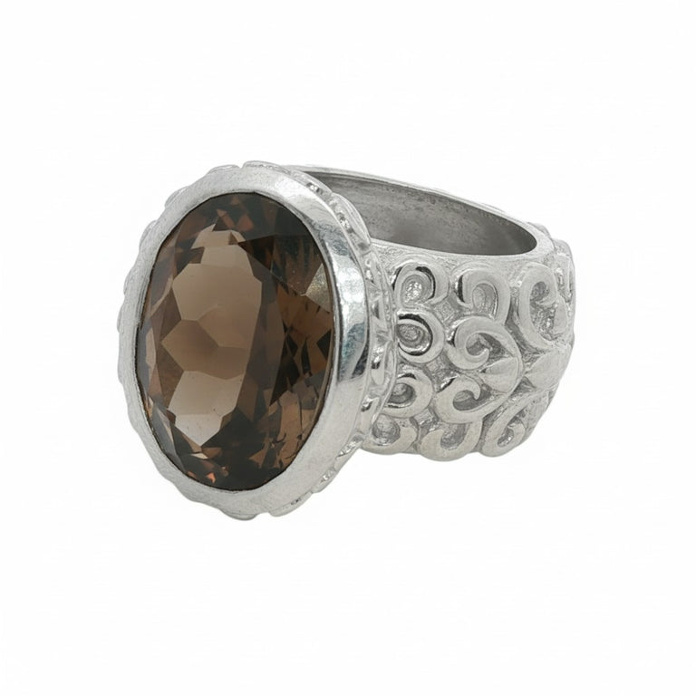 Ring JULIETTE mit Rauchquarz