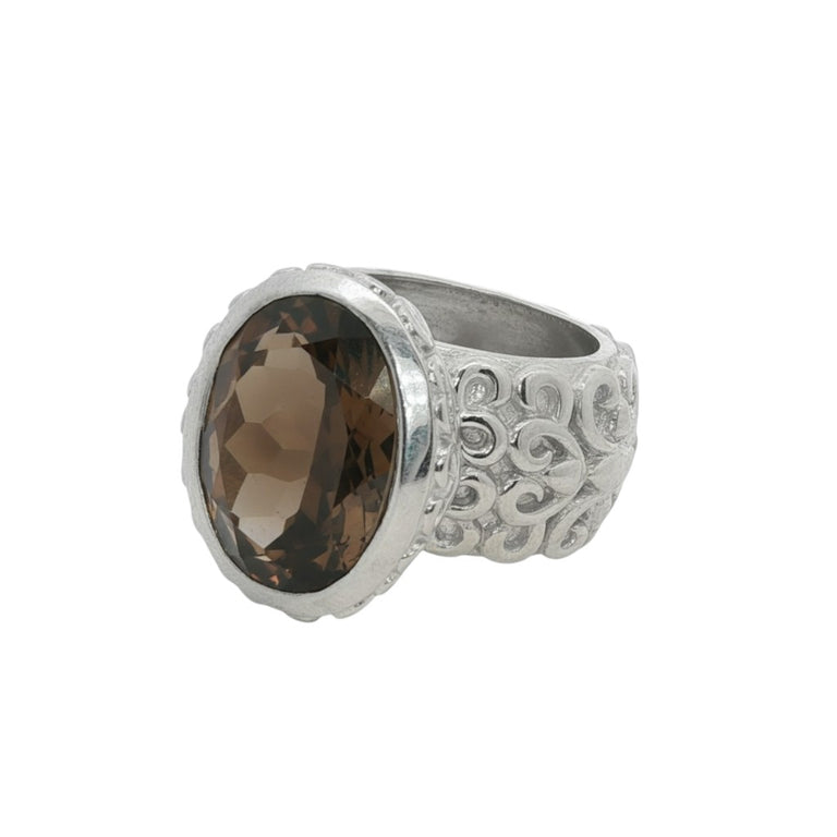 Ring JULIETTE mit Rauchquarz