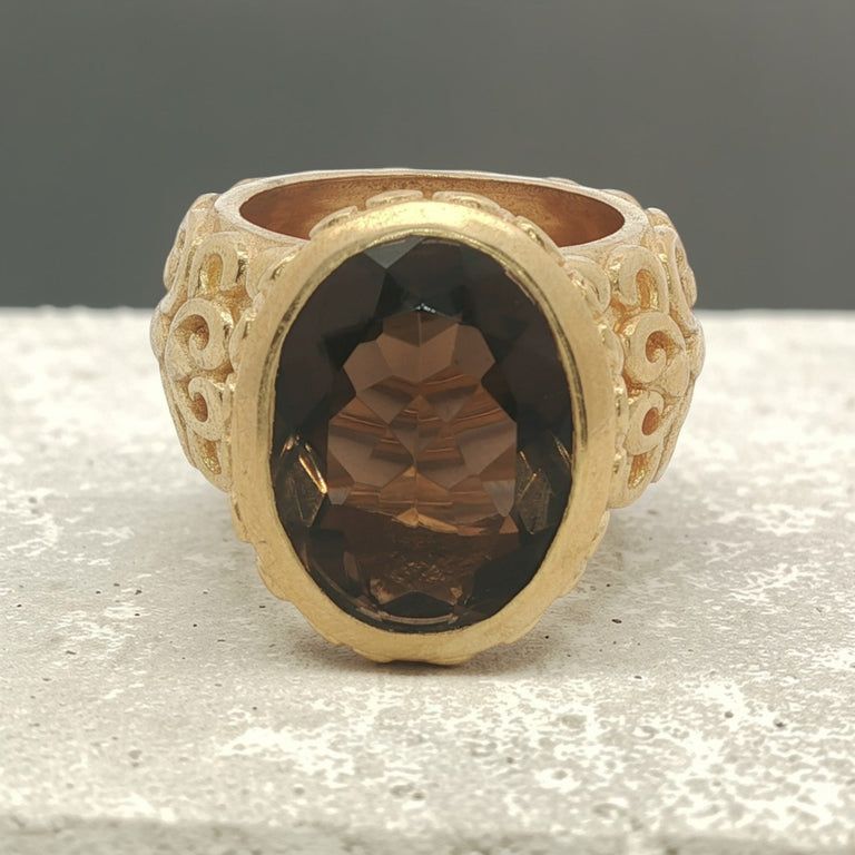 Ring JULIETTE mit Rauchquarz