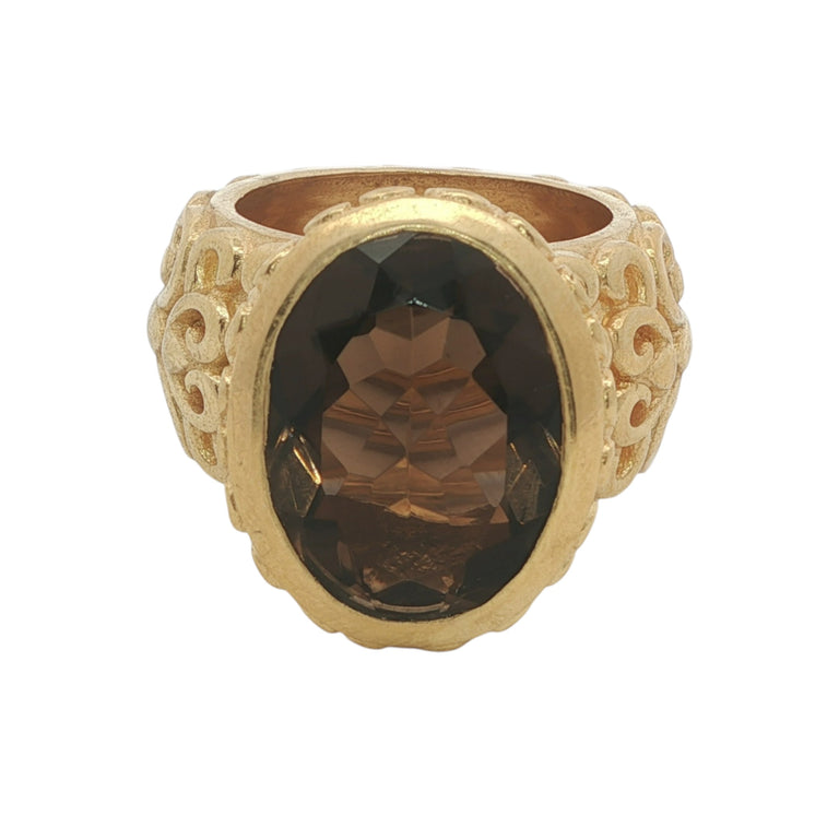Ring JULIETTE mit Rauchquarz