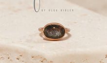 Ring LIVIA Rutilquarz mit Turmalin-Einschlüssen