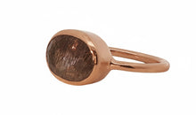 Ring LIVIA Rutilquarz mit Turmalin-Einschlüssen
