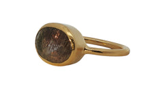 Ring LIVIA Rutilquarz mit Turmalin-Einschlüssen