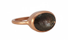 Ring LIVIA Rutilquarz mit Turmalin-Einschlüssen