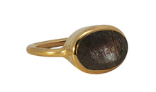 Ring LIVIA Rutilquarz mit Turmalin-Einschlüssen