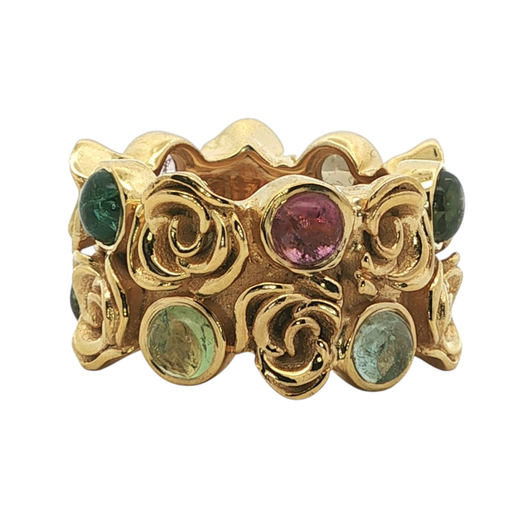 Ring WARUD mit Turmalinen Grösse 56