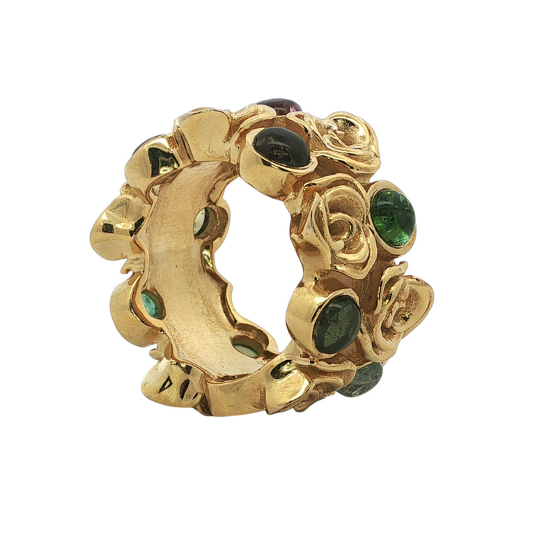 Ring WARUD mit Turmalinen Grösse 56
