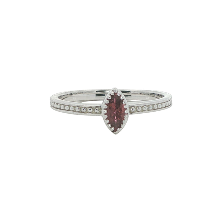 Ring ALENIA Rosaturmalin | Filigraner Ring Silber & Gold