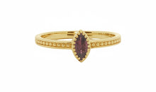 Ring ALENIA Rosaturmalin | Filigraner Ring Silber & Gold