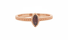 Ring ALENIA Rosaturmalin | Filigraner Ring Silber & Gold