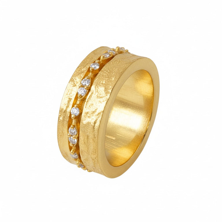 Alavissa Ring mit Topas Steinen 8 mm