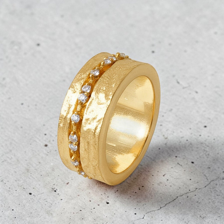 Alavissa Ring mit Topas Steinen 8 mm