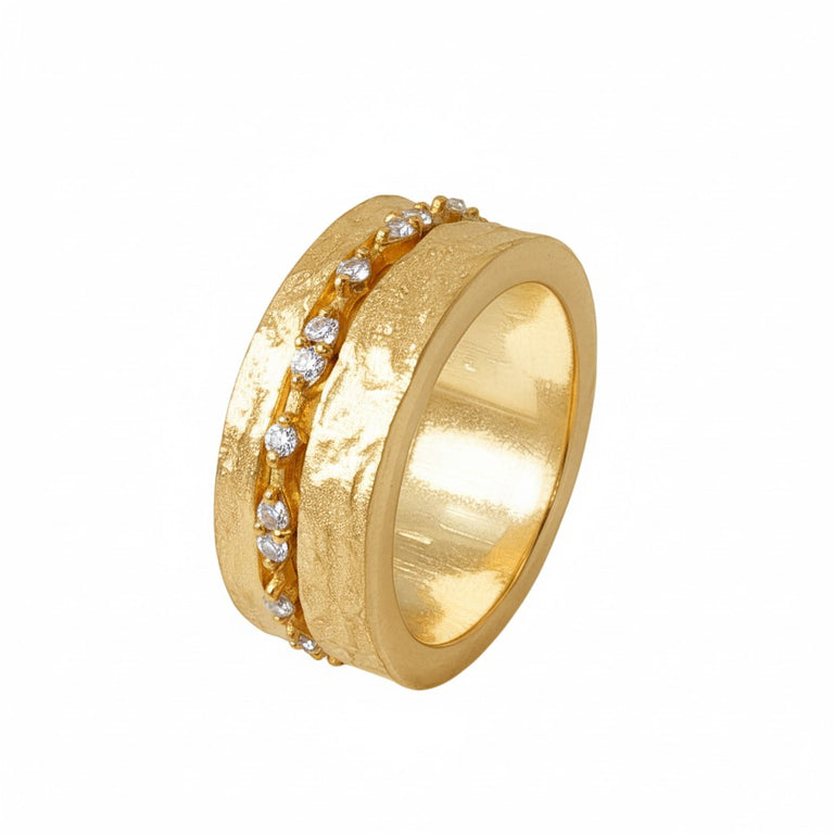 Alavissa Ring mit Topas Steinen 8 mm