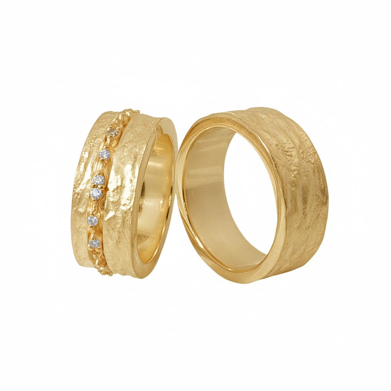 Alavissa Ring mit Topas Steinen 8 mm