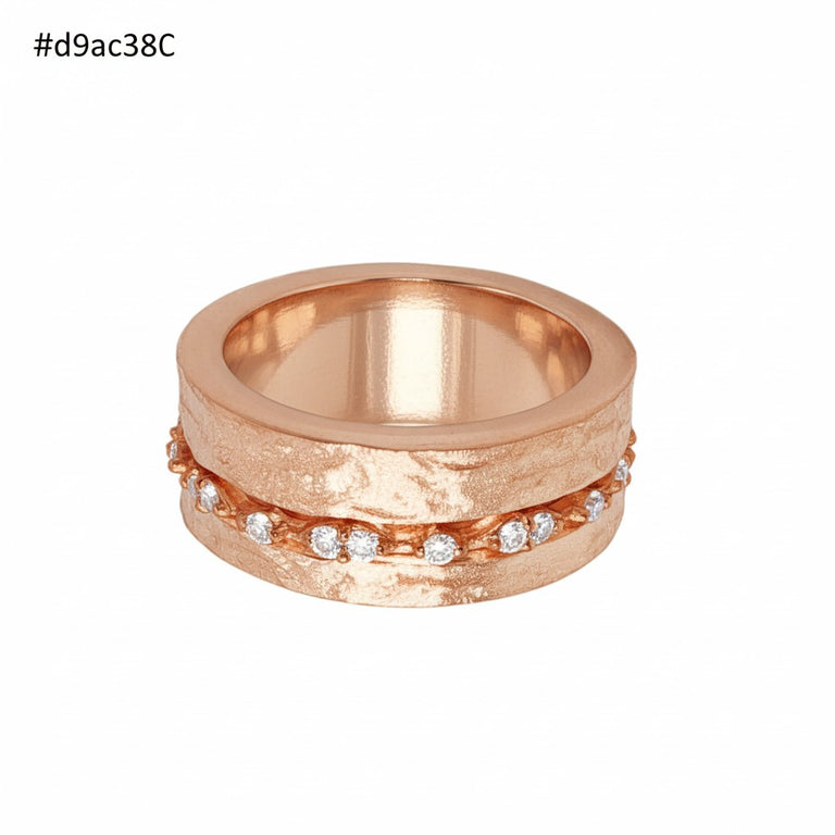 Alavissa Ring mit Topas Steinen 8 mm