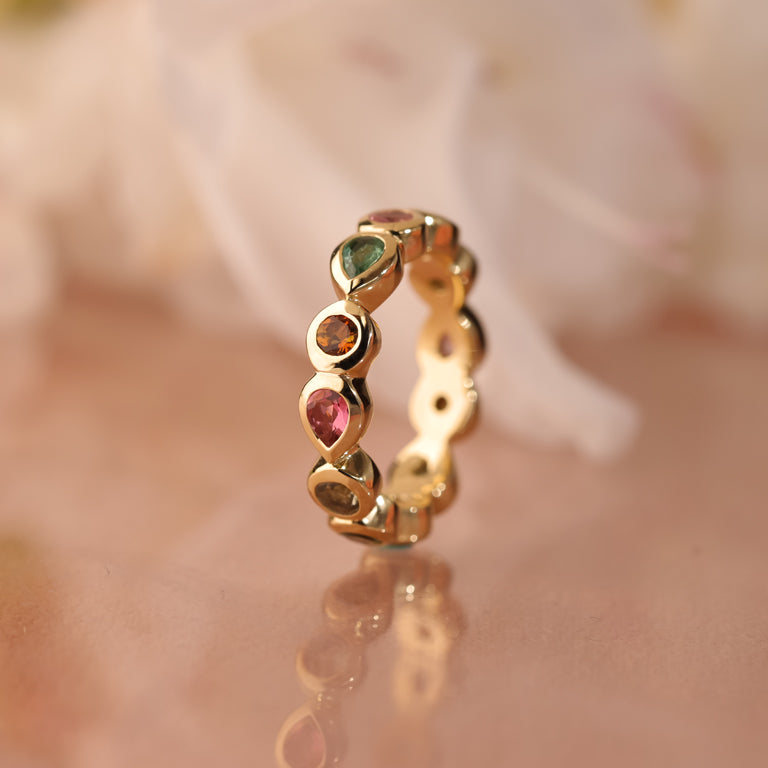Ring BECCA Multiturmalin Grösse 53