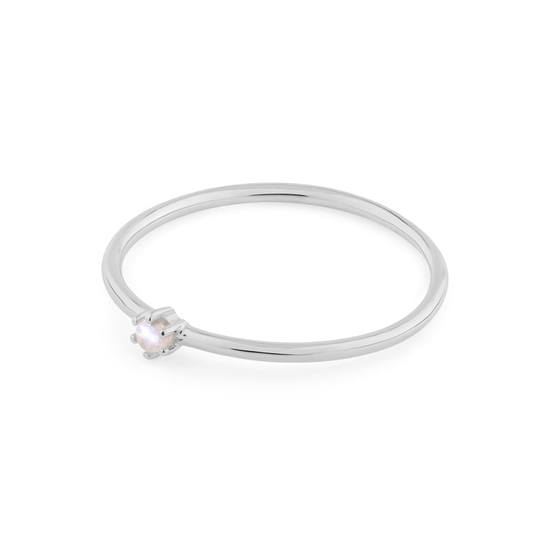 Engagement Ring BRIANA mit Mondstein 2mm