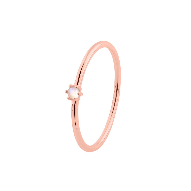 Engagement Ring BRIANA mit Mondstein 2mm