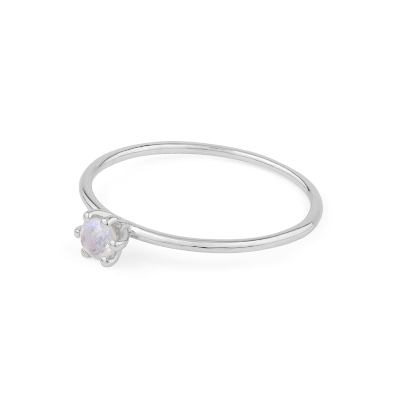 Ring  MINI BRIANA  mit Mondstein 3mm