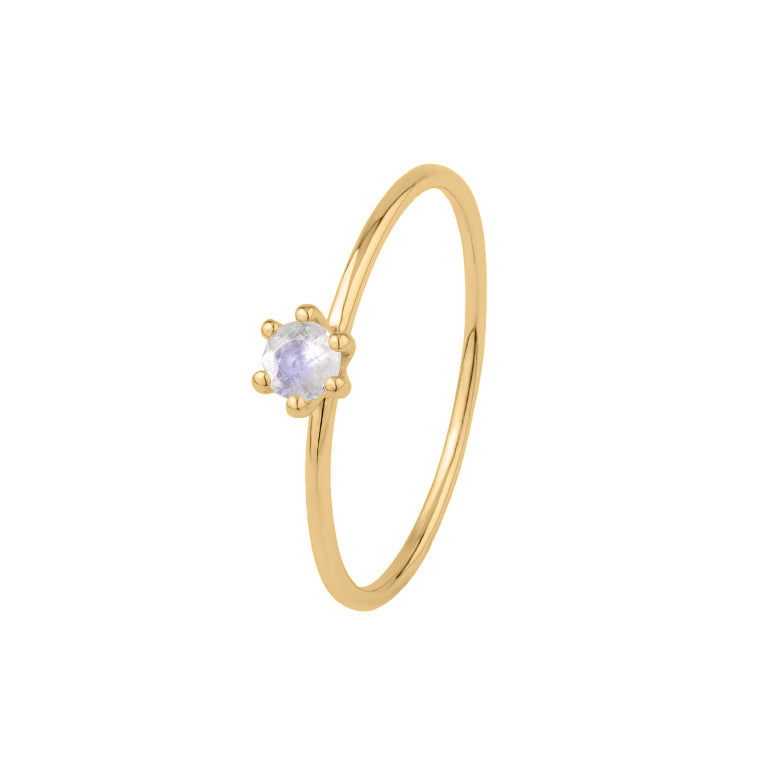 Ring  MINI BRIANA  mit Mondstein 3mm