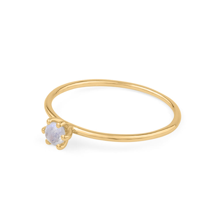 Ring  MINI BRIANA  mit Mondstein 3mm