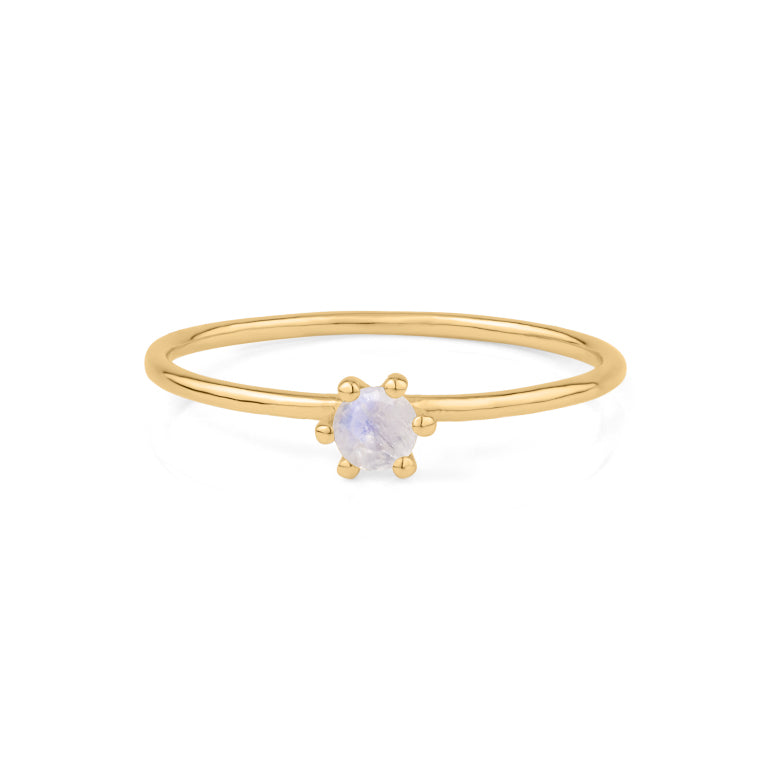 Ring  MINI BRIANA  mit Mondstein 3mm