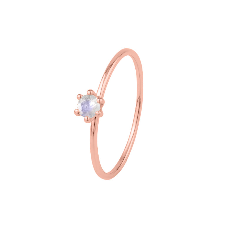 Ring  MINI BRIANA  mit Mondstein 3mm