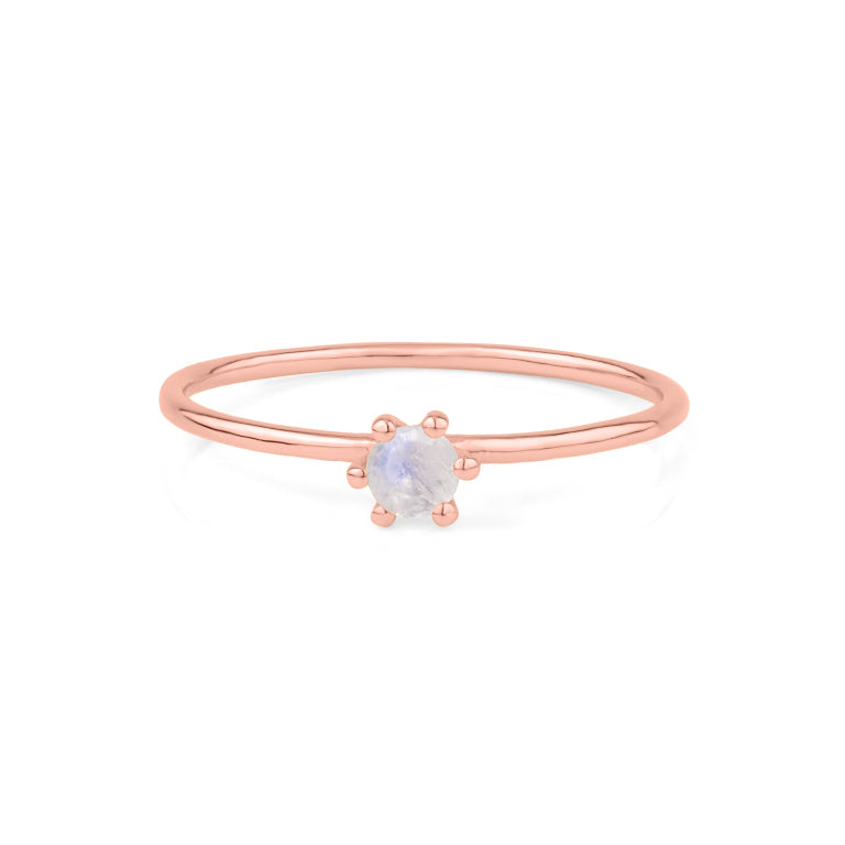 Ring  MINI BRIANA  mit Mondstein 3mm