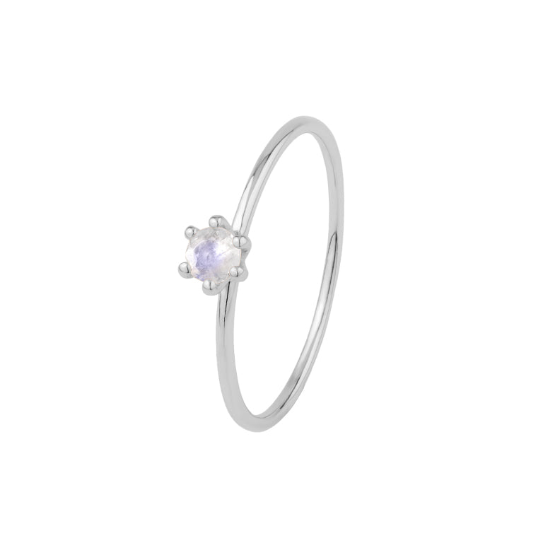 Ring  MINI BRIANA  mit Mondstein 3mm