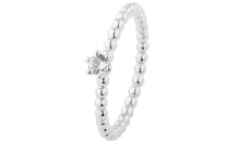 Ring BUBBLE 2 mm mit Topas und Diamant 3 mm