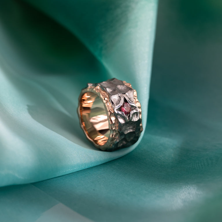 Ring MARIUS 18mm mit Turmalin
