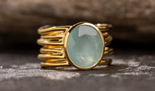 Ring MARLENE Silber mit Aquamarin