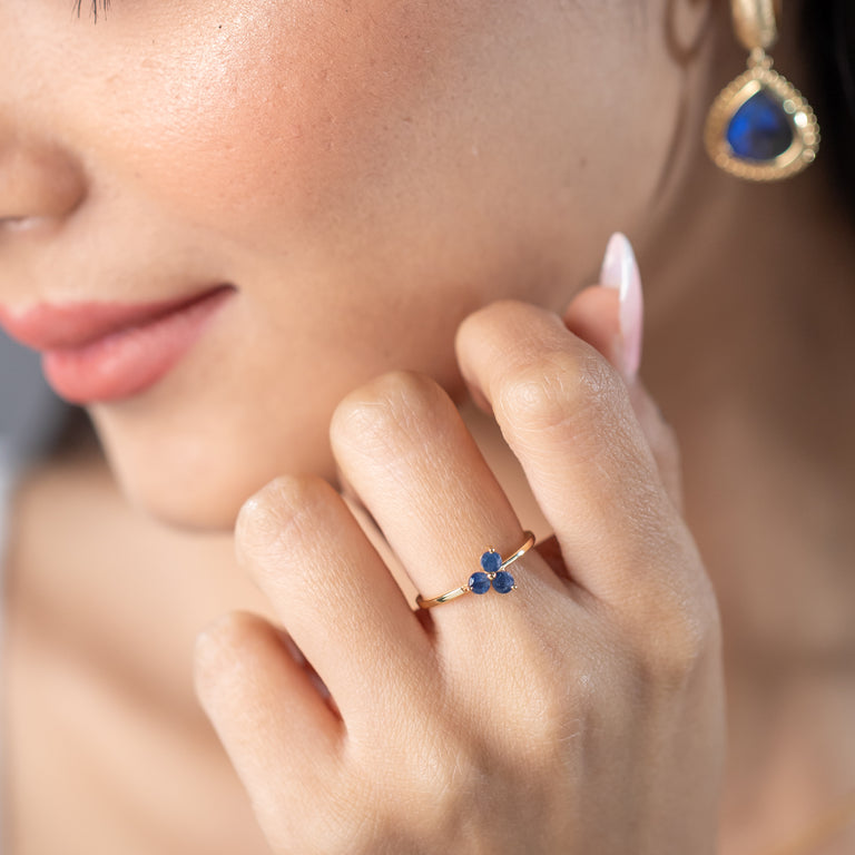Ring  MINI TRINITY Saphir