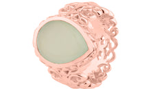 Ring SARINA mit 12 X 16 Aqua Chalzedon